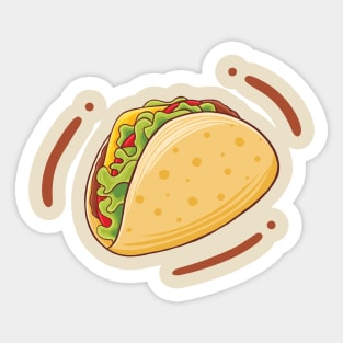 taco lover Sticker